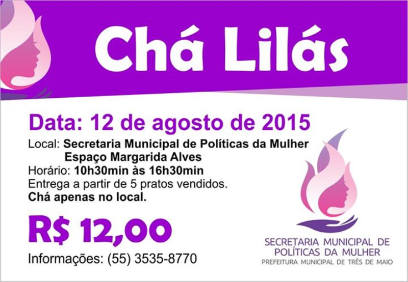 SECRETARIA DA MULHER PROMOVE 3ª EDIÇÃO DO CHÁ LILÁS